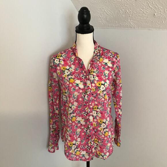 Anthropologie Holding Horses Women's Isla Floral Long Sleeve Blouse - Size 2 - Picture 2 of 11